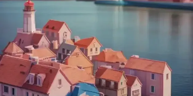 Townscaper na ekranie smartfona